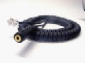 Coiled 6 feet headset adapter for cell phone headsets. Click for bigger picture